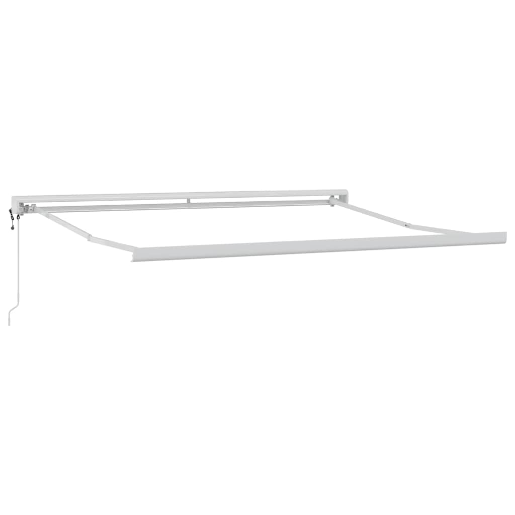 Toldo Retráctil Aluminio Y Tela Gris Antracita Y Blanco 3x2,5 M_4