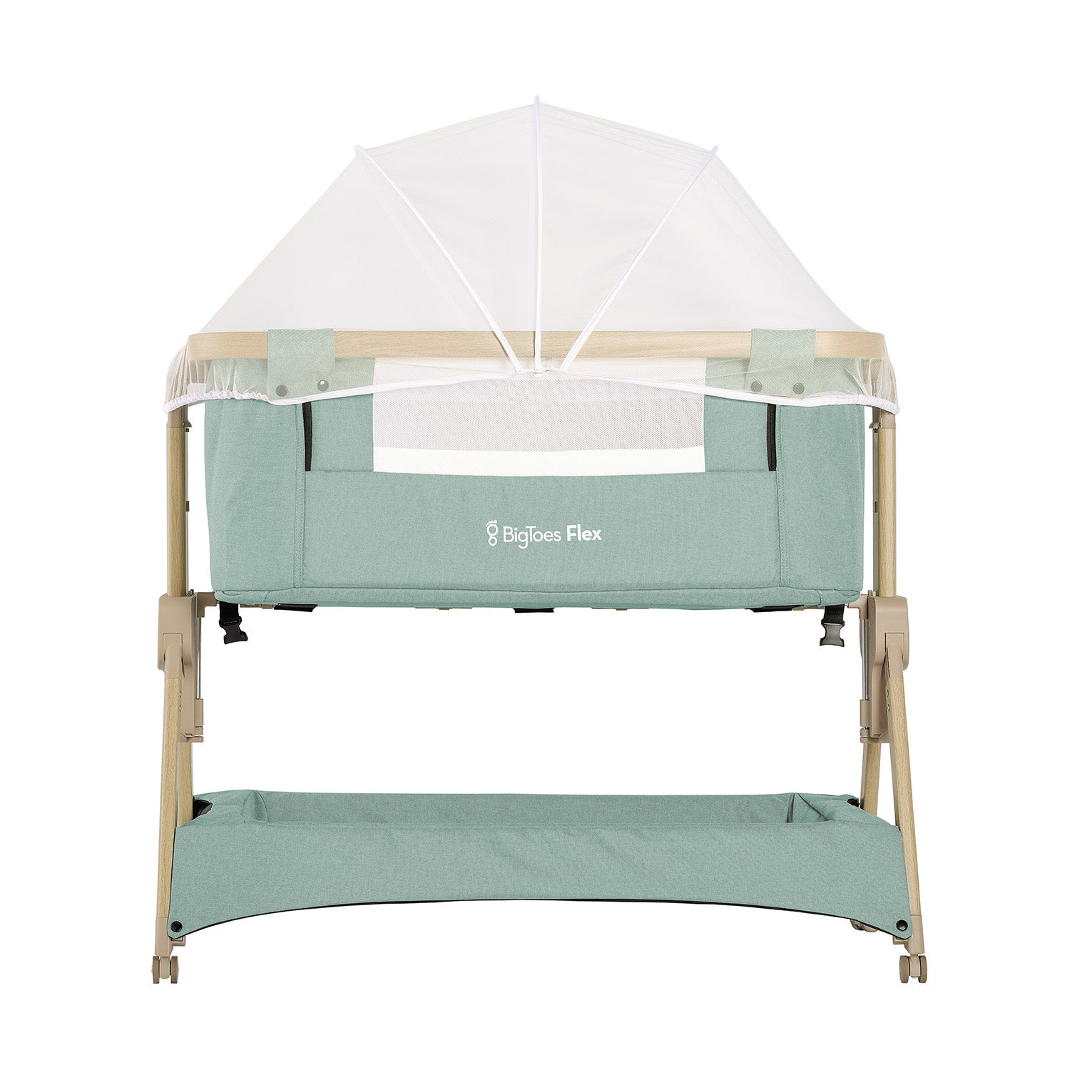 Minicuna De Colecho Plegable Bigtoes Flex Green Mineral