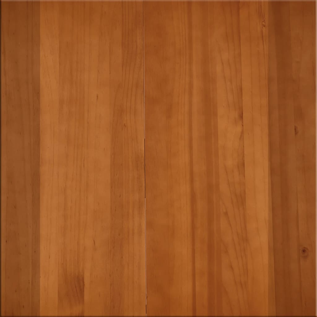 Mesa De Comedor De Madera De Pino Blanco Y Marrón 180x90x73 Cm_3