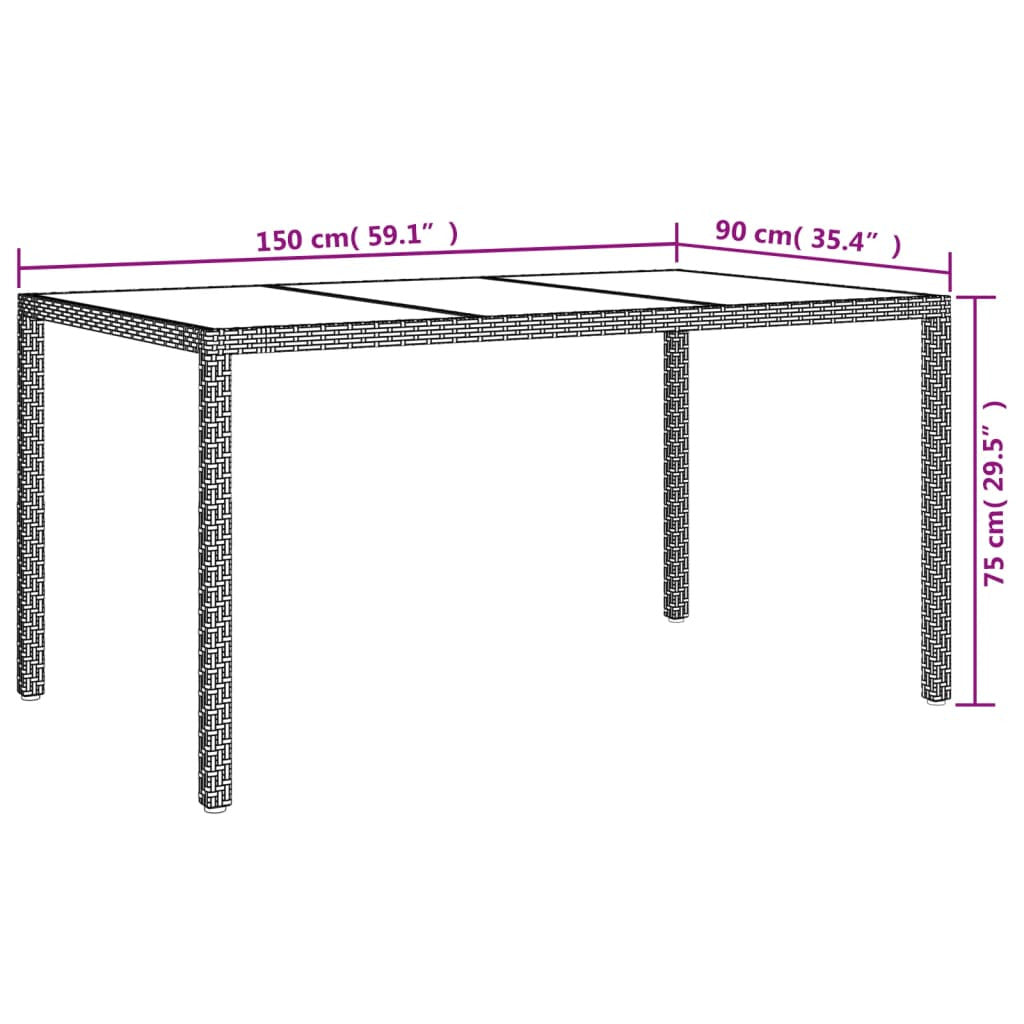 Vidaxl Set Comedor Jardín 7 Pzas Y Cojines Ratán Sintético Gris_2