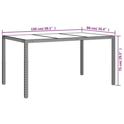 Vidaxl Set Comedor Jardín 7 Pzas Y Cojines Ratán Sintético Gris_2