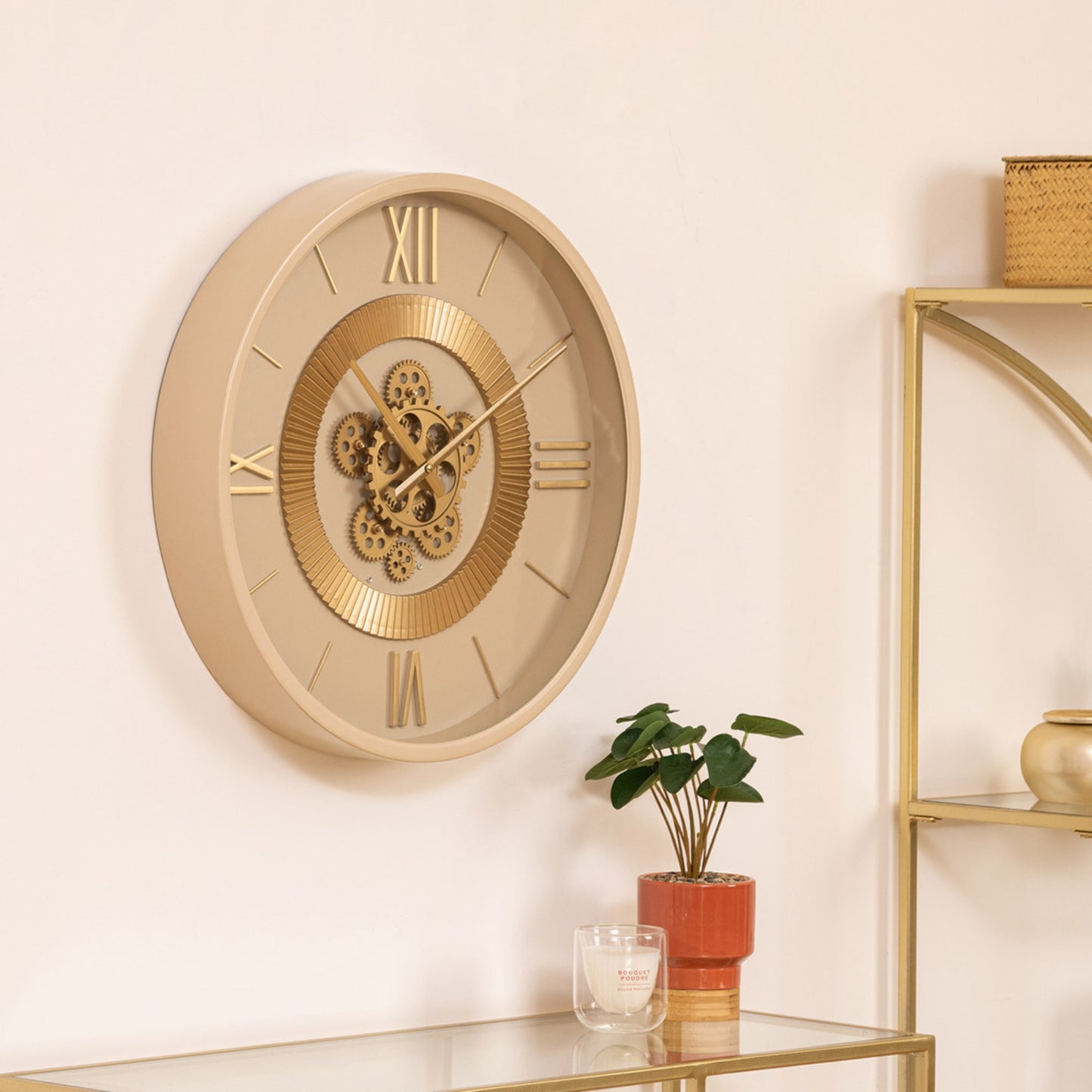 Reloj Mecánico Guiliana En Metal Beige_3