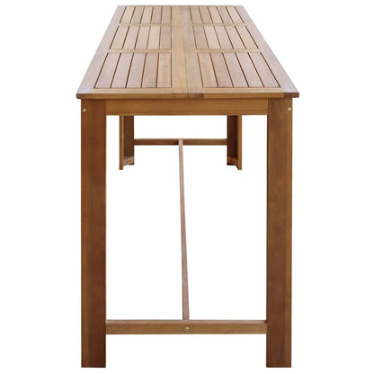 Mesa De Bar De Madera Maciza De Acacia 150x70x105 Cm_3