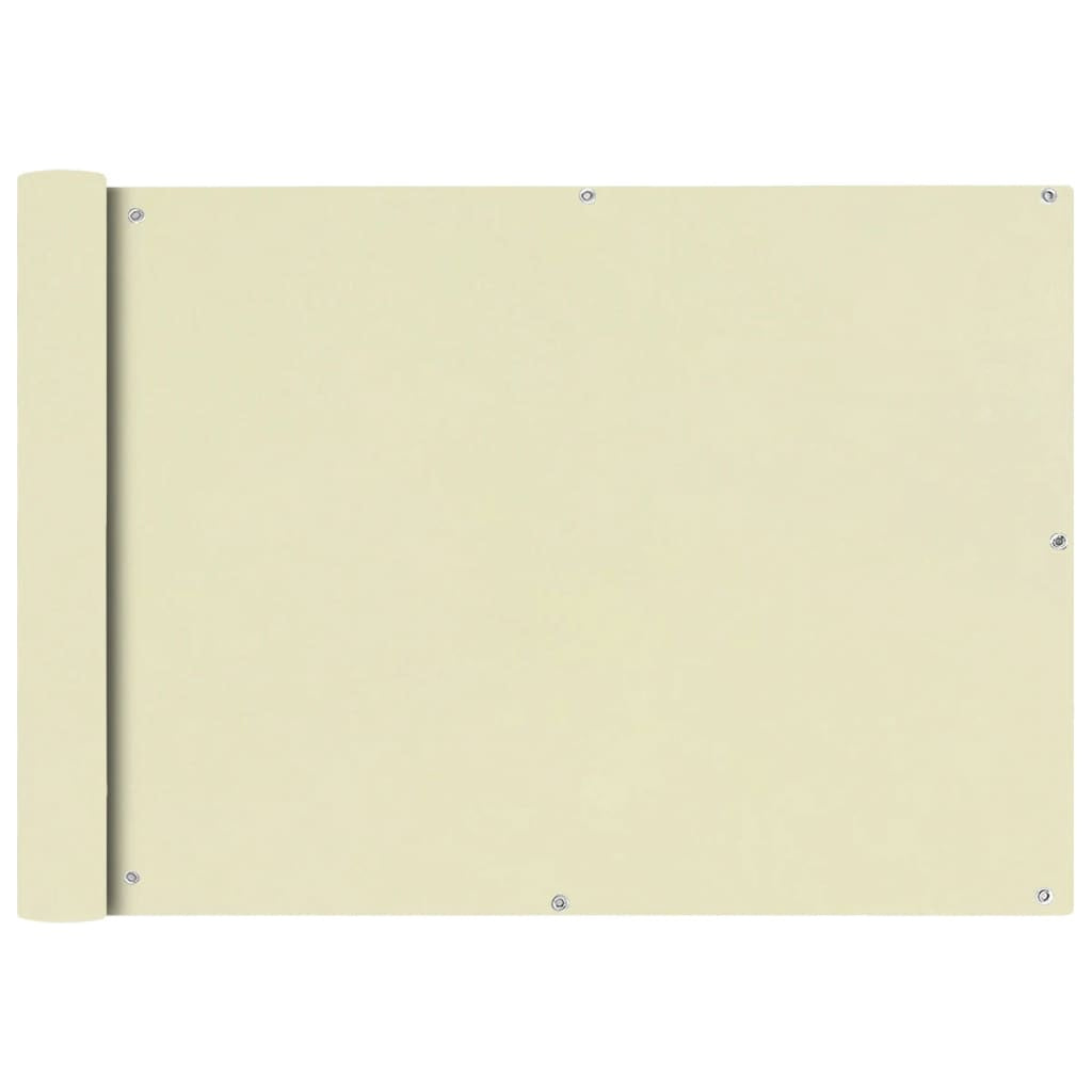 Vidaxl Toldo Para Balcón Tela Oxford 75x400 Cm Crema_0