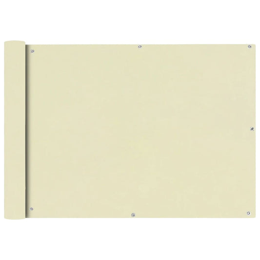 Vidaxl Toldo Para Balcón Tela Oxford 75x400 Cm Crema_0