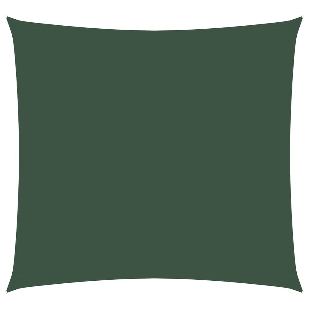 Vidaxl Toldo De Vela Cuadrado Tela Oxford Verde Oscuro 4,5x4,5 M_0