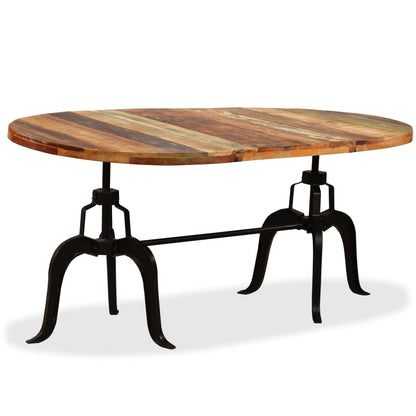 Mesa De Comedor De Madera Maciza Reciclada Y Acero 180 Cm_2