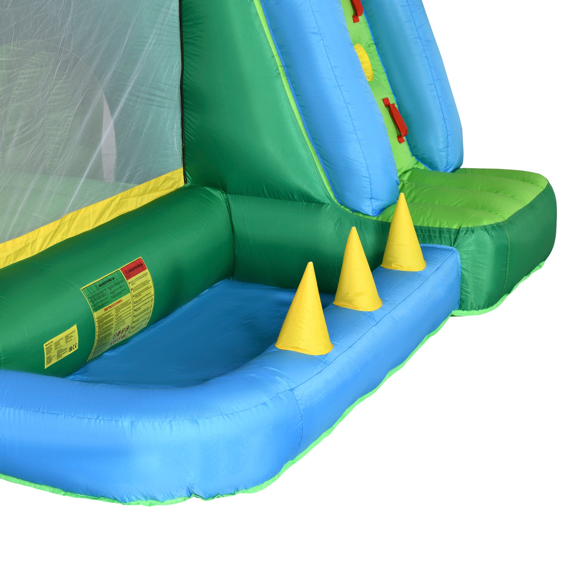 Outsunny Castillo Hinchable Con Tobogán Cama De Salto Y Piscina 550x285x260 Cm_4