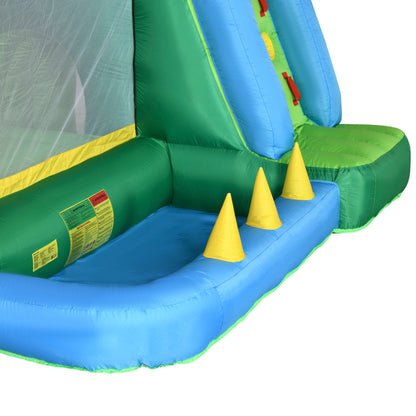 Outsunny Castillo Hinchable Con Tobogán Cama De Salto Y Piscina 550x285x260 Cm_4
