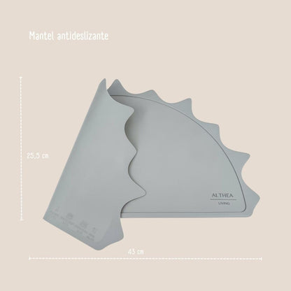 Vajilla De Silicona Orgánica - 15 Piezas - Gris Perla._4