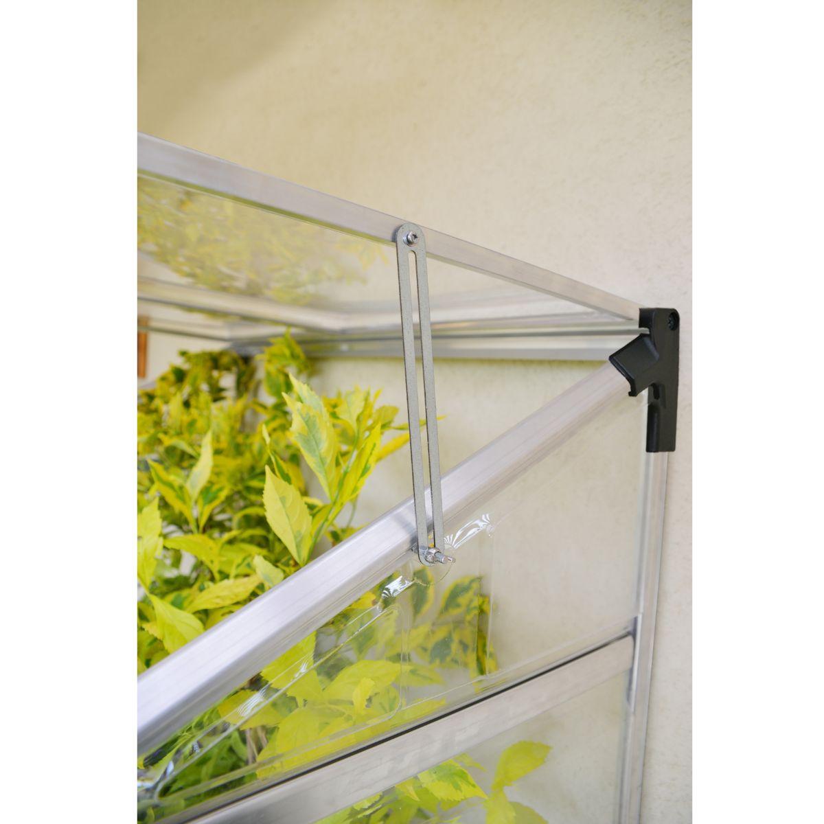 Invernadero adosado Lean To 125x63.5x160 cm