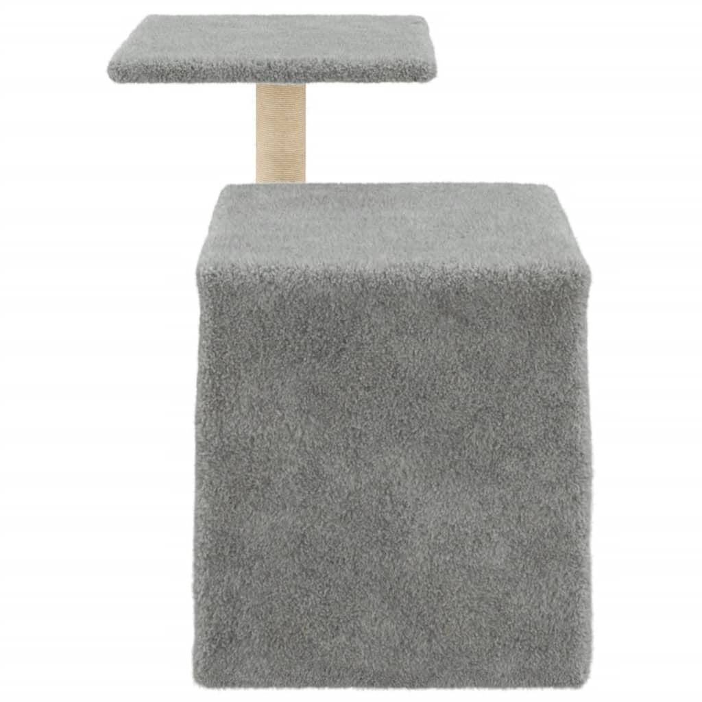 Vidaxl Rascador Para Gatos Con Postes De Sisal Gris Claro 50,5 Cm_4