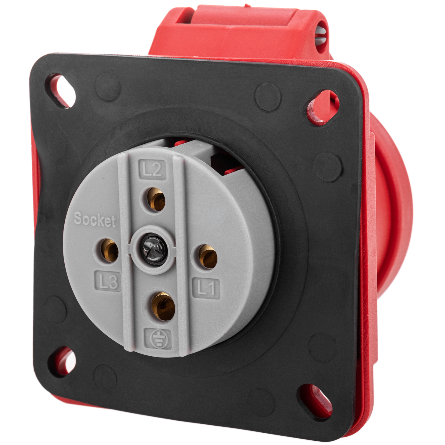 Base De Enchufe Industrial Cetac Hembra 3p+t 16a 380v Ip44 Para Empotrar_2