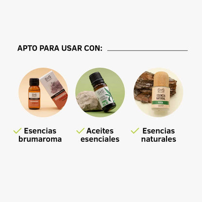 Humidificador Ultrasónico Cosmos SYS Aromas 100 ml | Brumizador Compacto con Luz LED | Esencias y Aceites Esenciales_3