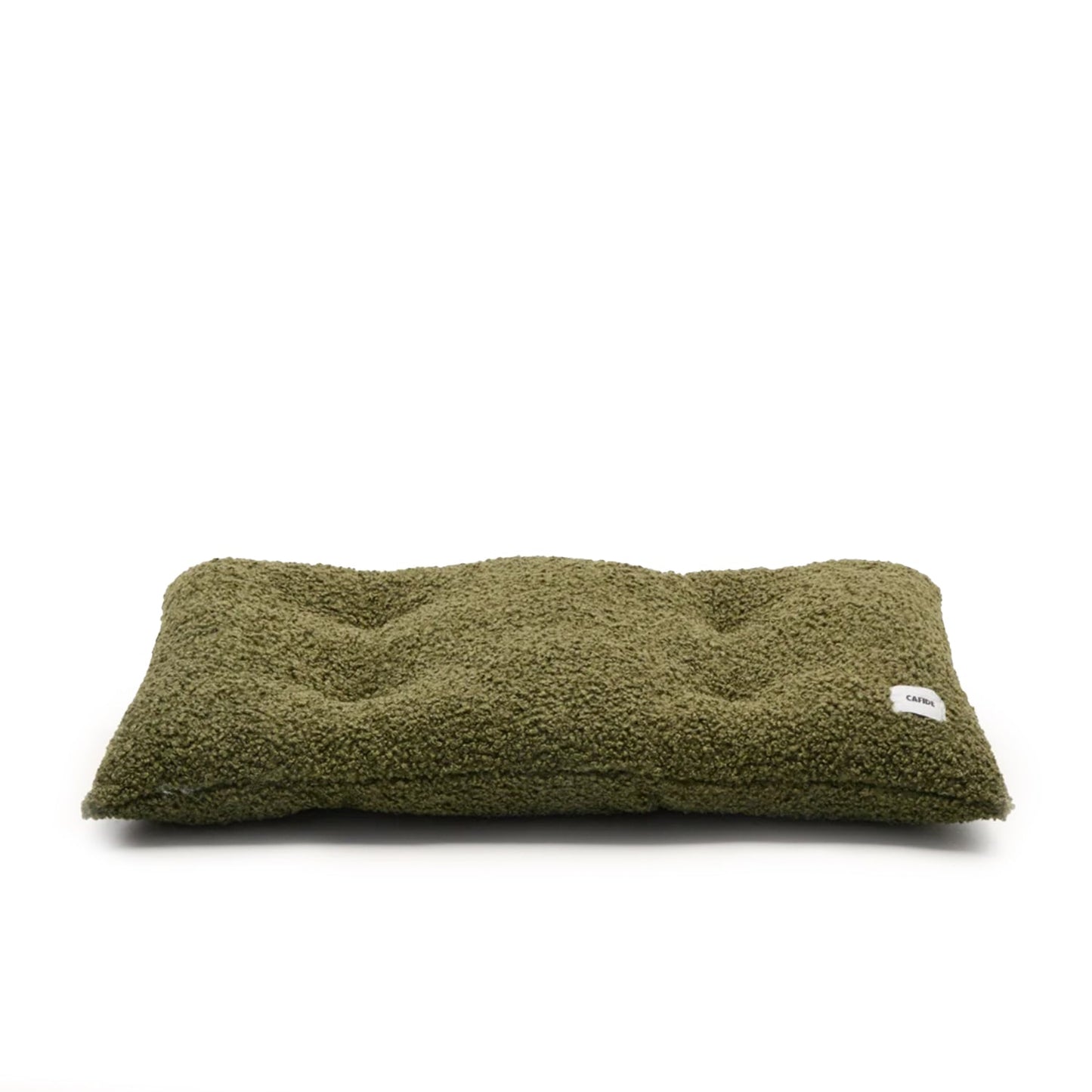 Cafide Cojín De Material Reciclado Para Perro Con Tejido Estilo Borreguito Verde. Modelo Bela._0