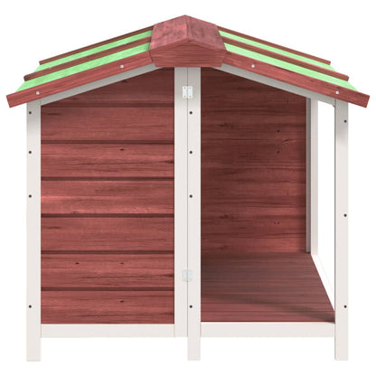 Vidaxl Caseta Para Perros Madera Maciza De Pino Moca 96x87x80,5 Cm_3