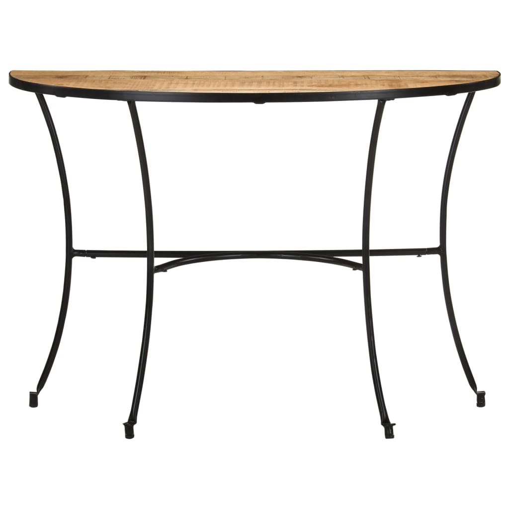 Mesa Auxiliar De Madera Maciza De Mango 110x40x77 Cm_0