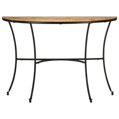 Mesa Auxiliar De Madera Maciza De Mango 110x40x77 Cm_0