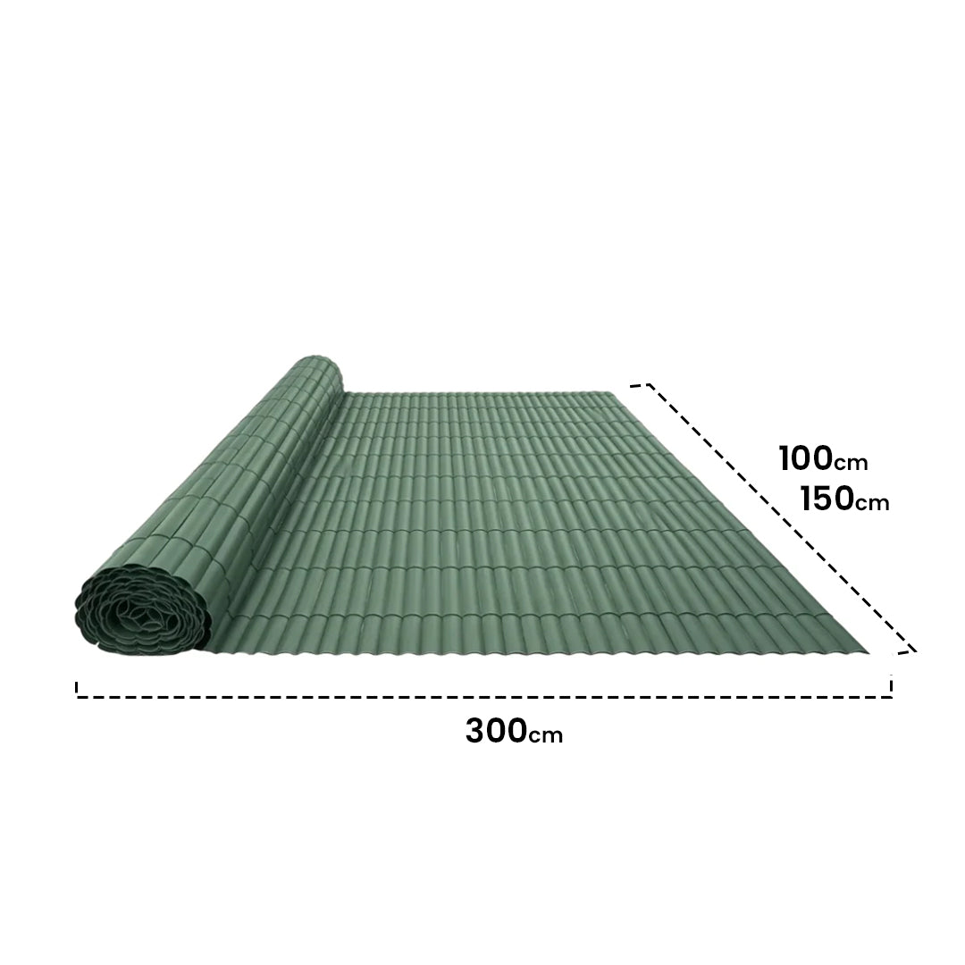 Cañizo Pvc Plasticane 1x3 M Verde Nortene_1
