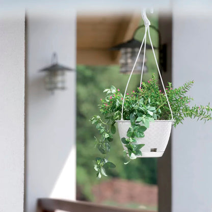 Macetero Colgante Ratolla Round W 4,85l., Dimensiones (mm) 243x243x160, Color Ocre Oscuro_4