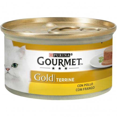 Pack 24 x GOURMET GOLD Tarrina Pollo Comida húmeda 85 g