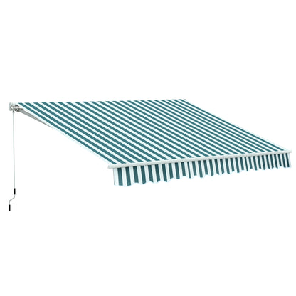 Outsunny Toldo Manual Plegable De Aluminio 295x250 Cm Manivela Ángulo Ajustable_0