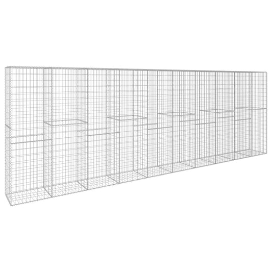 Muro De Gaviones Con Cubierta Acero Galvanizado 600x50x200 Cm / Vetonek_0