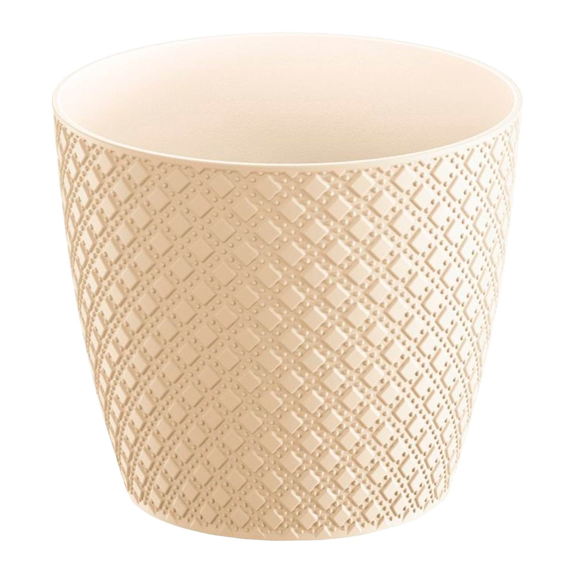 Maceta Orient 2l., Dimensiones (mm) 157x157x138, Color Crema_0