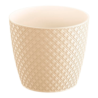 Maceta Orient 2l., Dimensiones (mm) 157x157x138, Color Crema_0