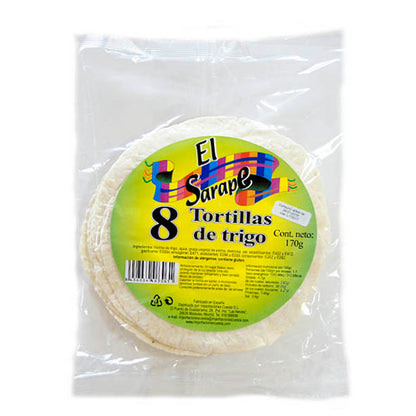 Tortillas de Trigo 15cm El Sarape 8 uds 170g