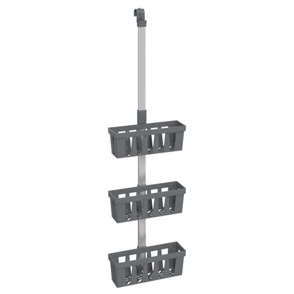 Vidaxl Estante Colgante De Ducha Aluminio 30x15x(67-105) Cm_0