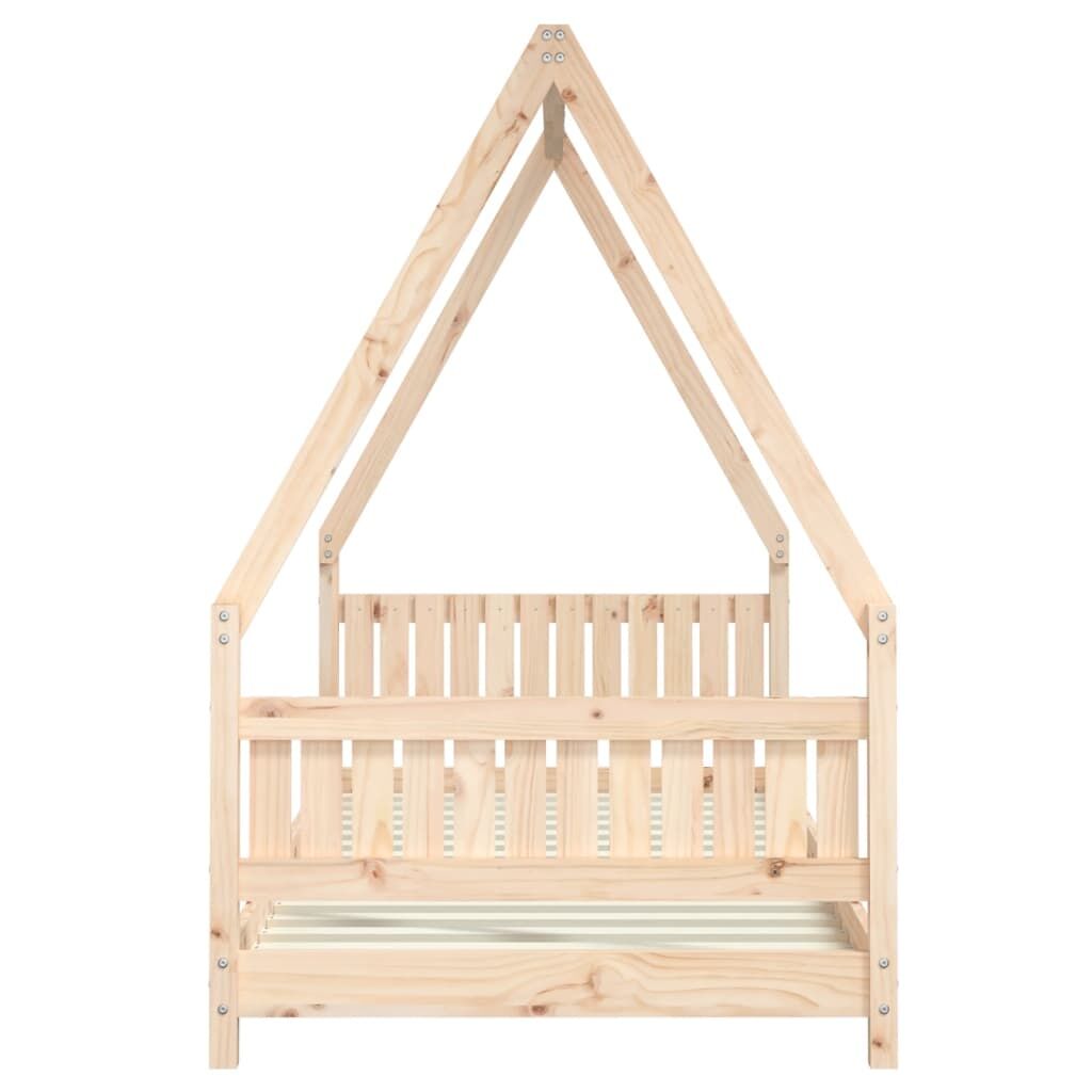 Vidaxl Estructura De Cama Para Niños Madera Maciza De Pino 90x200 Cm_4