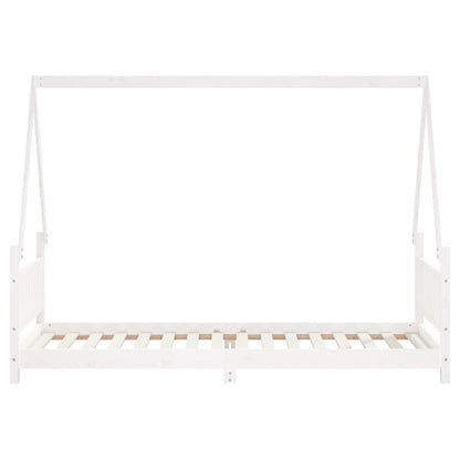 Vidaxl Estructura De Cama Para Niños Madera De Pino Blanco 80x200 Cm_3