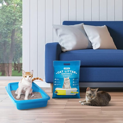 Arena aglomerante de bentonita para gatos aroma limón Nobleza 3.8 L