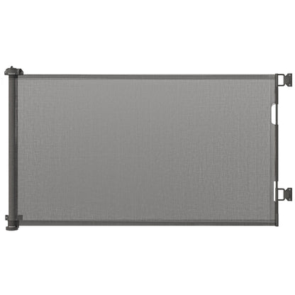 Pawhut Puerta De Seguridad Para Perros Extensible 0-150 Cm Para Escaleras Gris_0