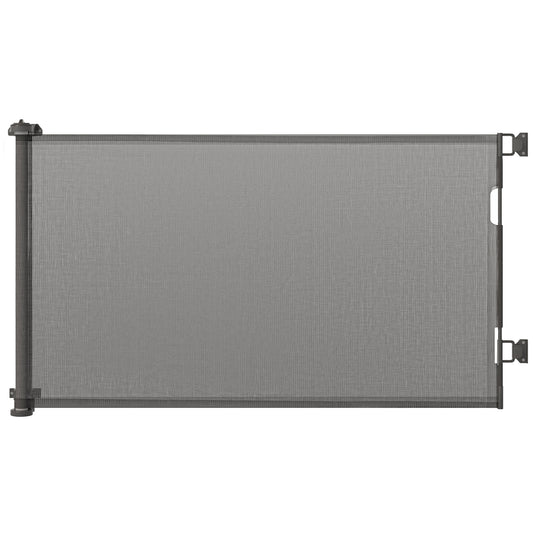 Pawhut Puerta De Seguridad Para Perros Extensible 0-150 Cm Para Escaleras Gris_0