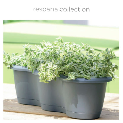 Maceta Respana Railing 13l., Dimensiones (mm) 398x298x209, Color Antracita_1