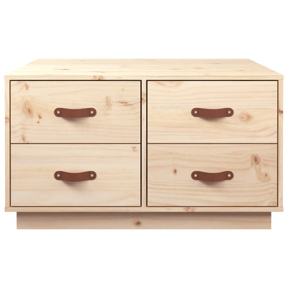 Mesa De Centro De Madera Maciza De Pino 80x80x45 Cm_4
