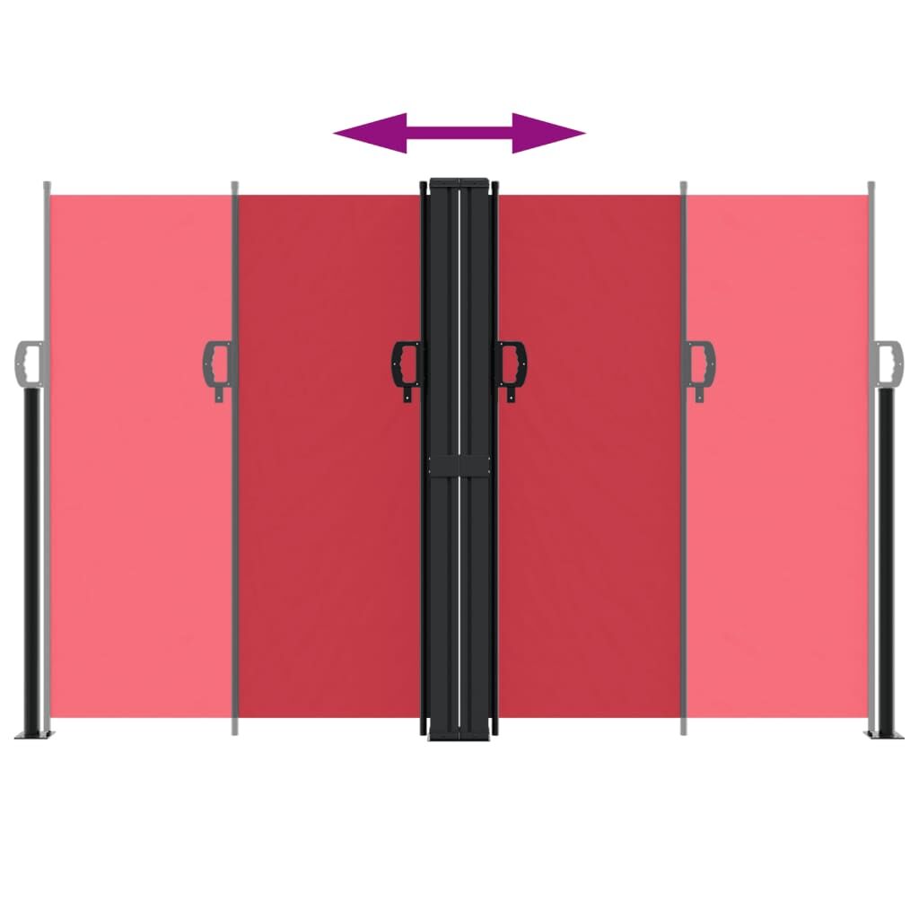 Vidaxl Toldo Lateral Retráctil Rojo 160x1200 Cm_4