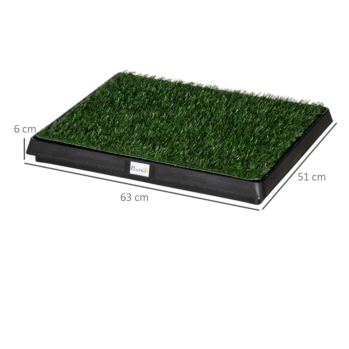 Pawhut Inodoro De Bandeja Perro Césped De Entrenamiento Lavable 51x63x6cm_2