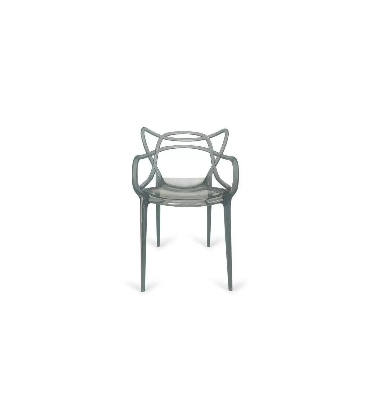 Pack De 4 Sillas Concha Gris Humo 82,5 Cm (alto) 51,5 Cm (ancho) 57 Cm (fondo)_0