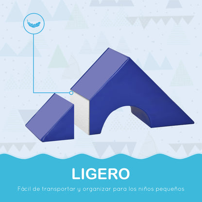 Homcom Juego De 11 Bloques De Espuma Para Niños Bloques Psicomotricidad_5