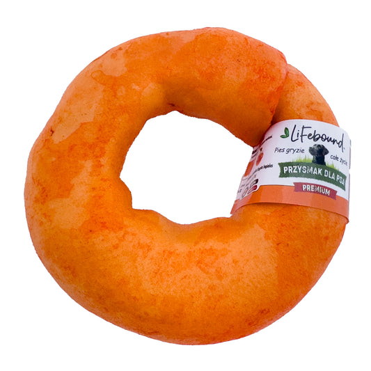 Lifebound - Hueso Masticable Natural Para Perros De Cuero De Ternera En Forma De Anillo Sabor Miel - 10 uds S