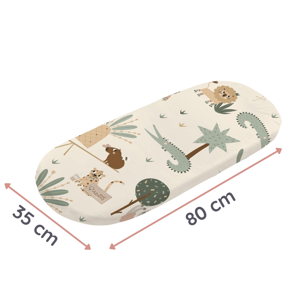 Pack 2 Bajeras Capazo Algodón Satinado Y Muselina Tropic Fun_3