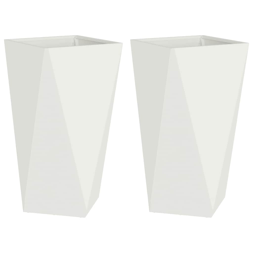 Jardinera 2 Pcs 40 X 40 X 75 Cm Acero_0