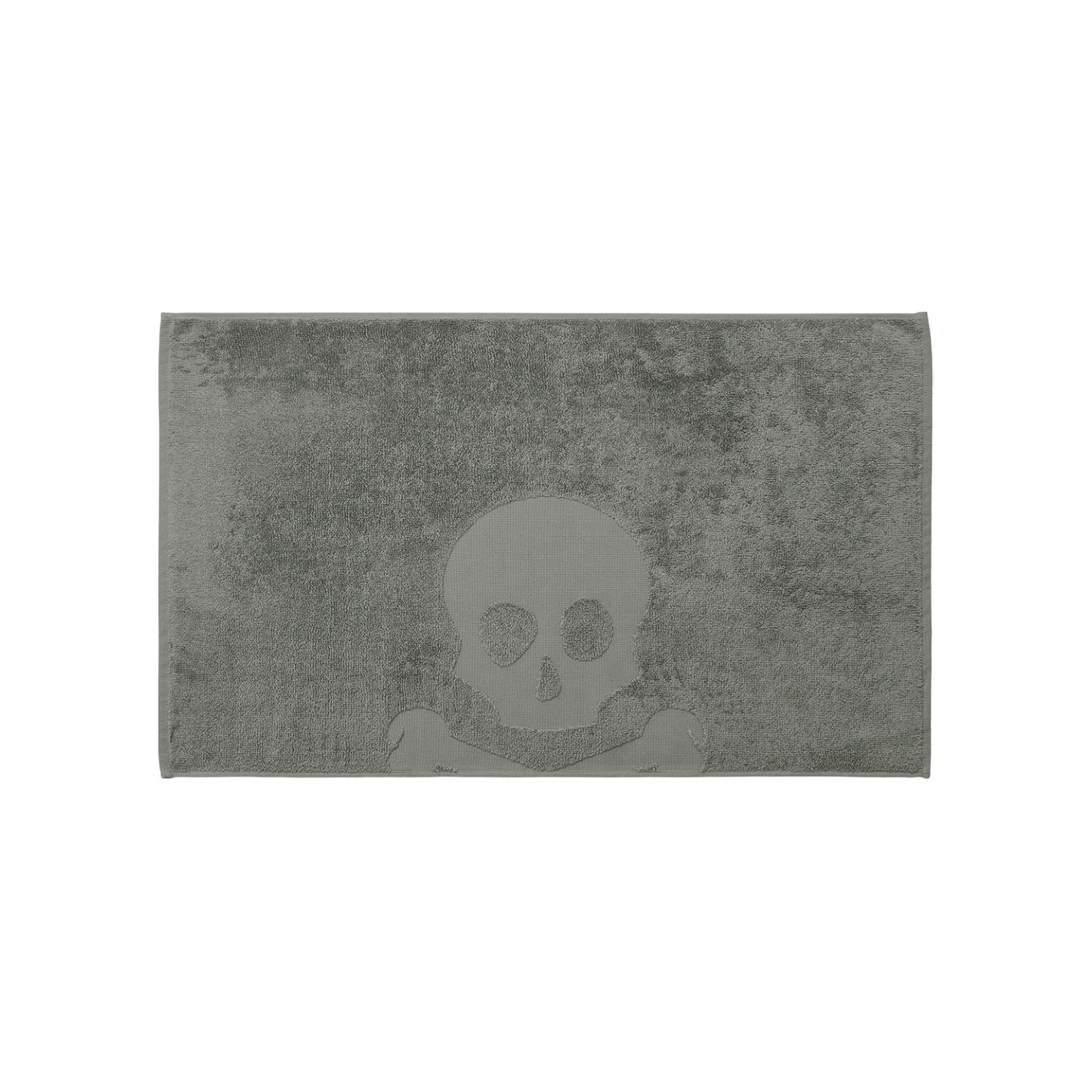 Alfombra De Baño Calavera 50x80cm 100% Algodón 750gsm Verde Scalpers Home