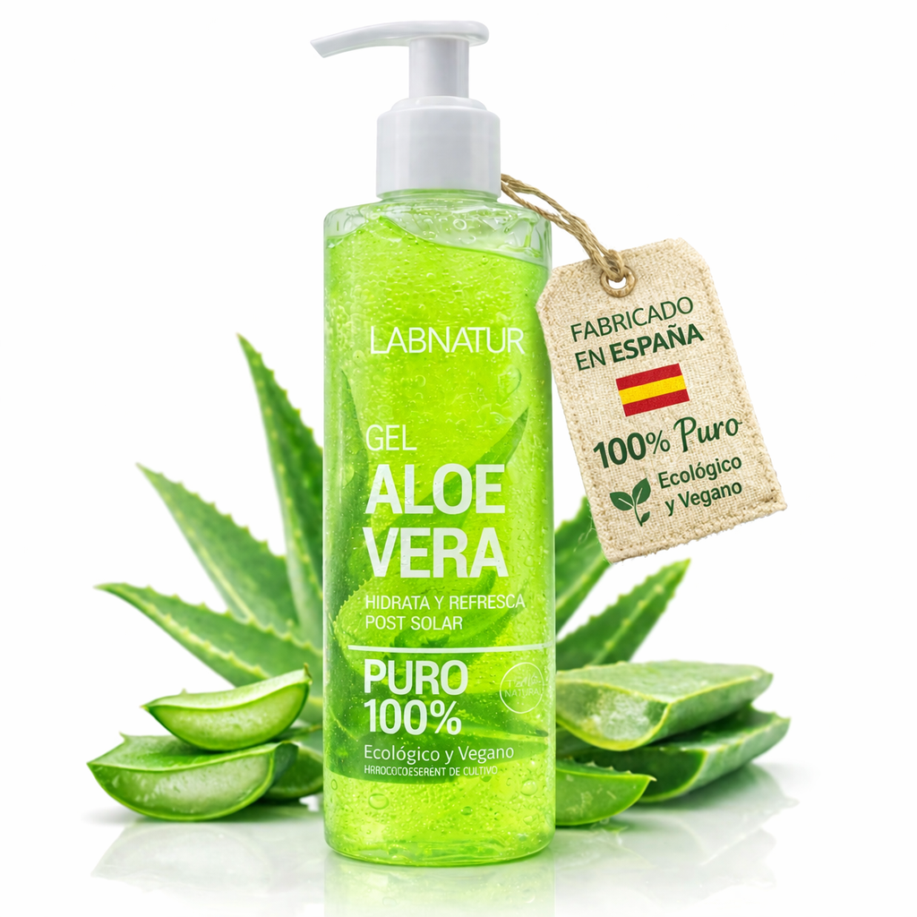 Gel de Aloe Vera 100% Puro Labnatur 250 ml | Aloe Vera Ecológico y Vegano | Hidrata, Calma y Refresca_0