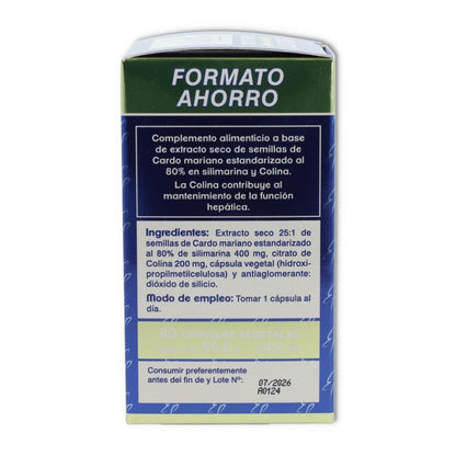 Cardo Mariano formato ahorro, Tongil, 80 cápsulas
