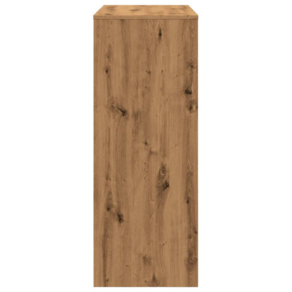 Mesa Alta Con Estantes Madera Roble Artisian 90x40x103,5 Cm_3