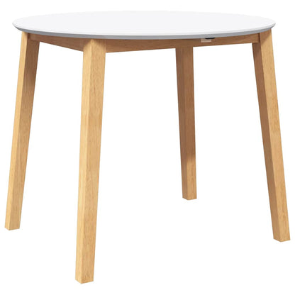 Mesa De Comedor Natural Madera Maciza Roble Caucho_2